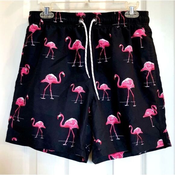 UNBRANDED -🎉HP x 3🎉 NWOT - M Sz Med Flamingo Board Shorts/Swim Trunks/Mesh Liner - Picture 13 of 14